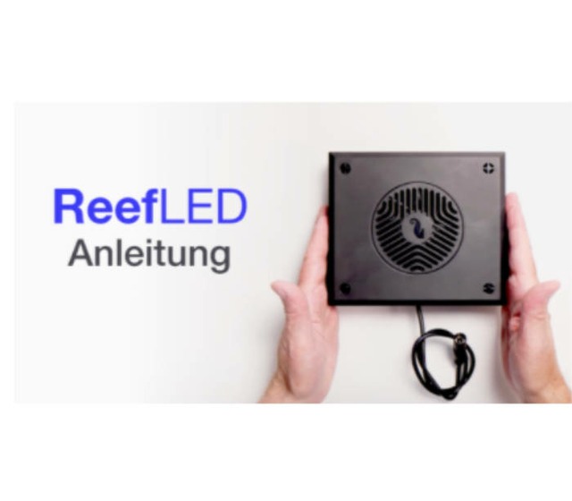 Photo montrant l&rsquo;acc&egrave;s au tutoriel vid&eacute;o de la ReefLED 160S
