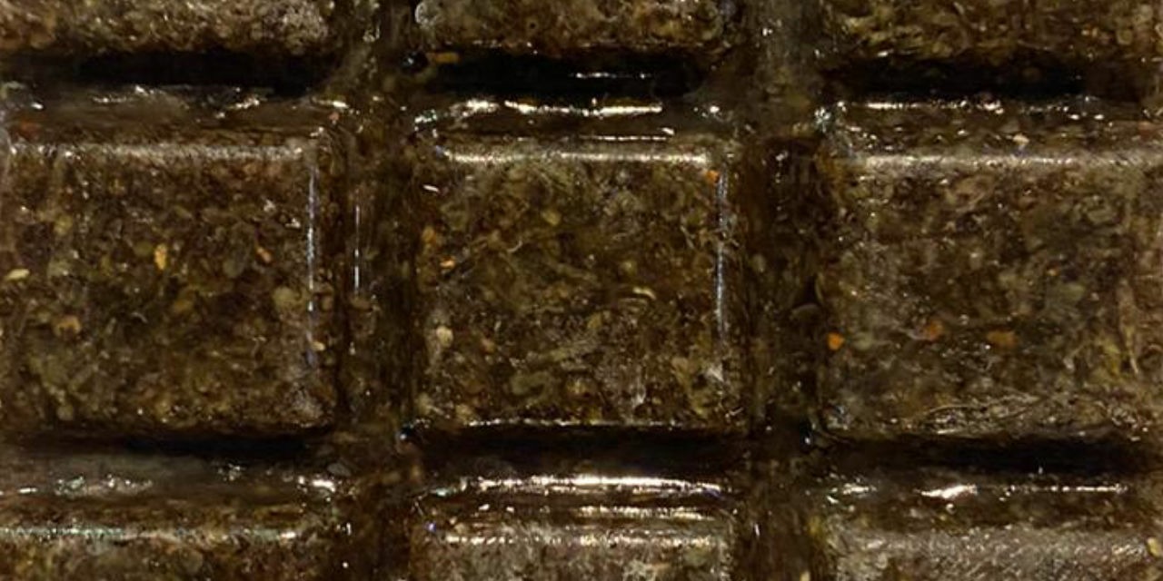 Nourriture congelée pour poissons