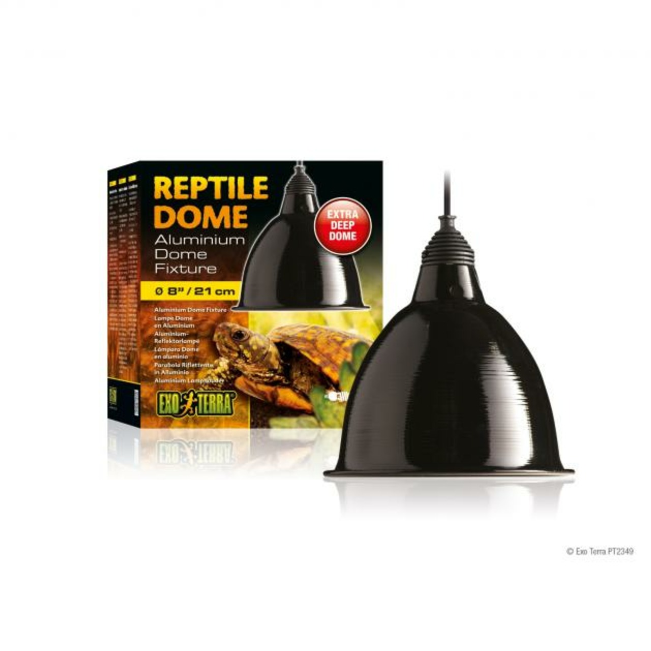 Exo Terra Reptile DOME 21 cm lampe réflecteur aluminium