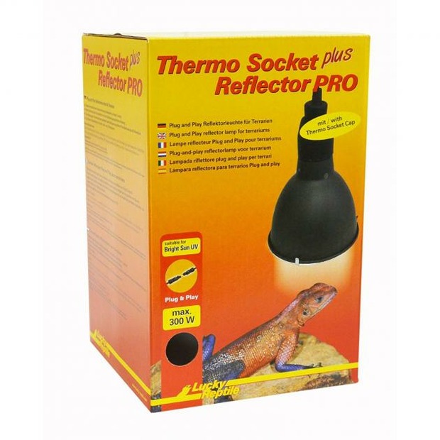 Lucky Reptile Thermo Socket + réflecteur PRO (noir)