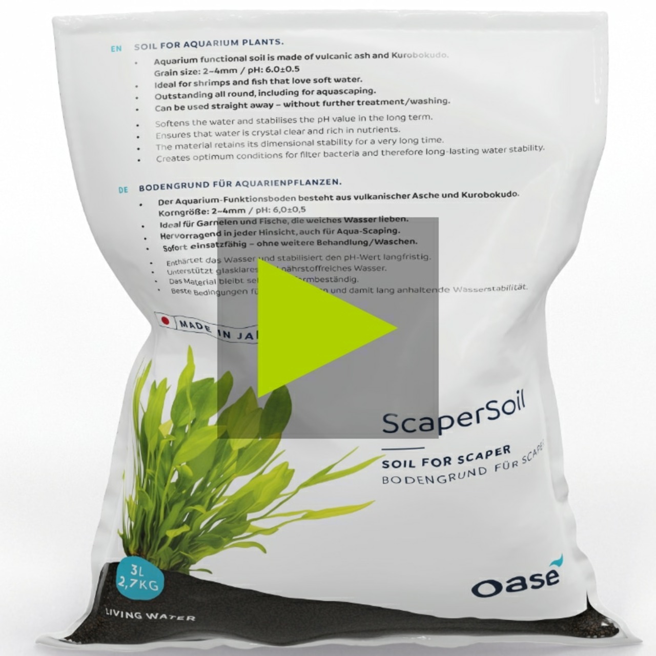 Oase Scaperline Soil noir 3l