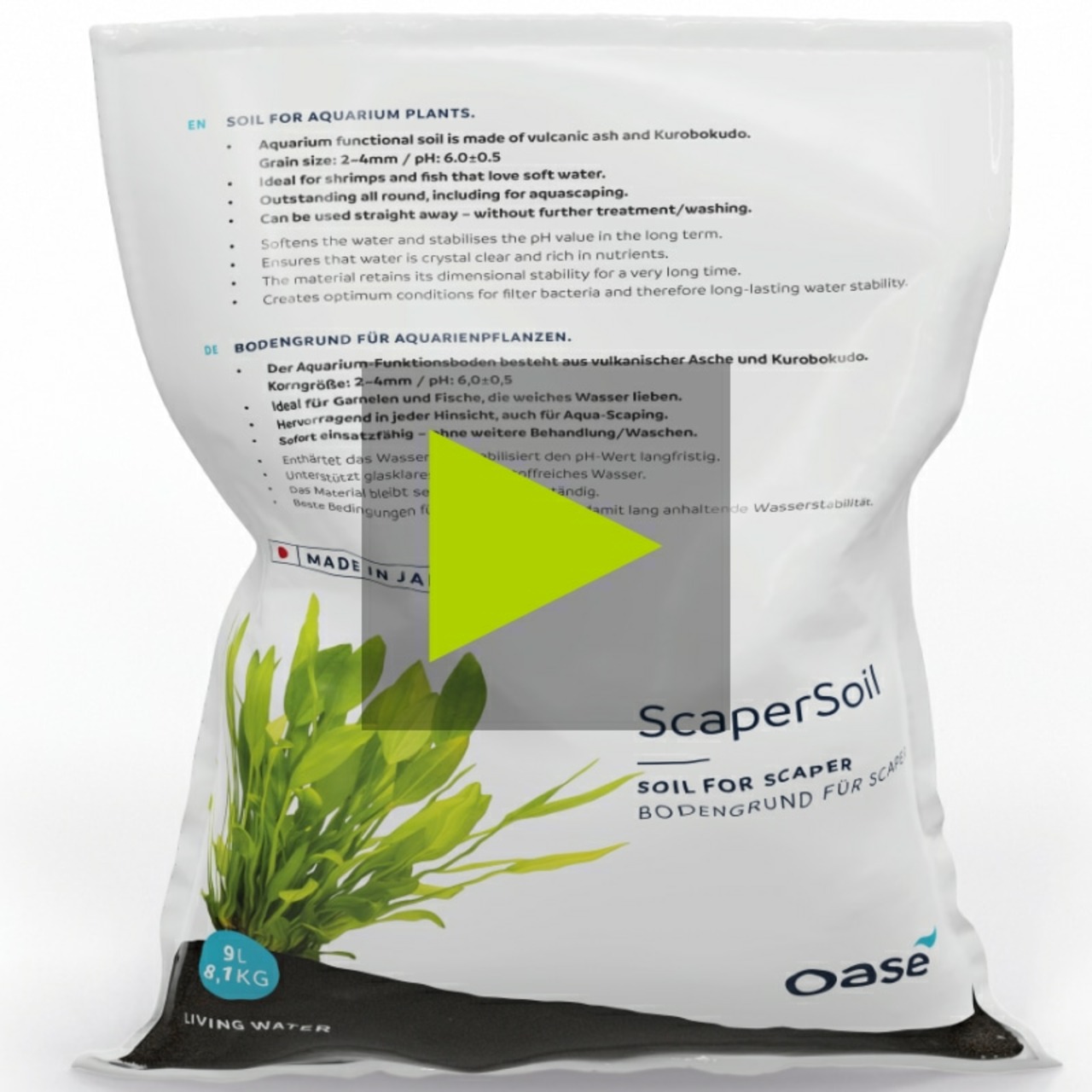 Oase Scaperline Soil noir 9l
