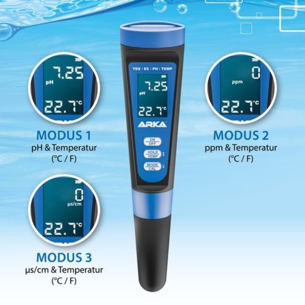 Arka appareil de mesure PH/TDS/EC