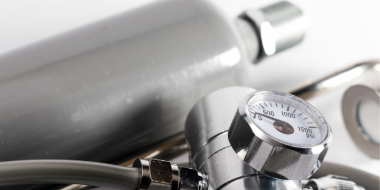 Installation CO2 avec bouteille de gaz sous pression