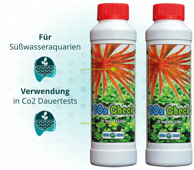 Cette image montre les domaines d’utilisation d’Aqua Rebell CO2 Check 250 ml