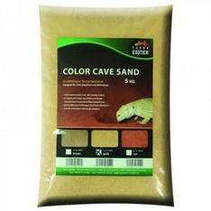 Terra Exotica Color Cave Sand - Jaune 5 kg, propice au fouissage