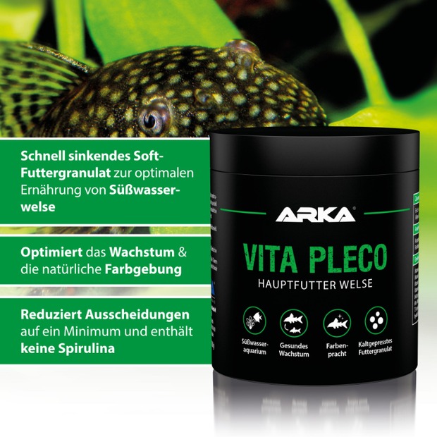 ARKA Vita Pleco nourriture poissons-chats 250 ml